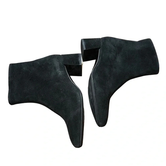 La Canadienne Black Darling Waterproof Suede Bootie Size 7.5 - Picture 8 of 14